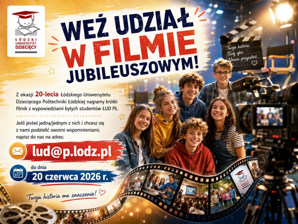 Plakat dotyczący filmu Jubileuszowgo ŁUD